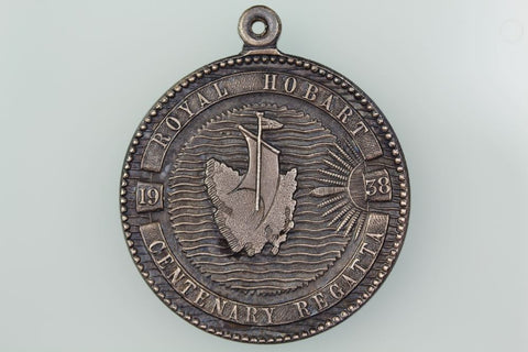 AUSTRALIA TASMANIA ROYAL HOBART CENTENARY REGATA 1938 MEDAL