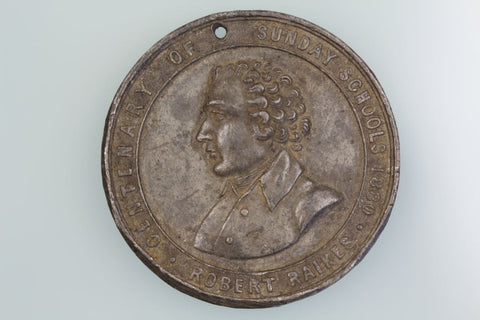 GB ROBERT RAIKES FOUNDER SUNDAY SCHOOL CENTENARY 1880 MEDAL