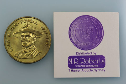 AUSTRALIA SCOUTING 75TH ANNIVERSARY WORLD SCOUTING TOKEN