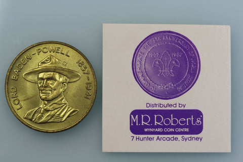 AUSTRALIA SCOUTING 75TH ANNIVERSARY WORLD SCOUTING TOKEN