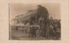 RAILWAY ENGINE & CREW REAL PHOTO BRITISH? POSTCARD