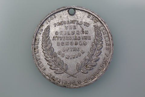 M1907/5 NZ DOMINION DAY SCHOOL CHILDREN MEDAL MAGNALIUM