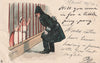 COMIC POLICEMEN & COOK THACKERAY ARTIST SIGNED POSTCARD