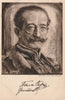 MILITARY WWI GERMAN GENERAL? ARTIST VON KARL BAUER POSTCARD