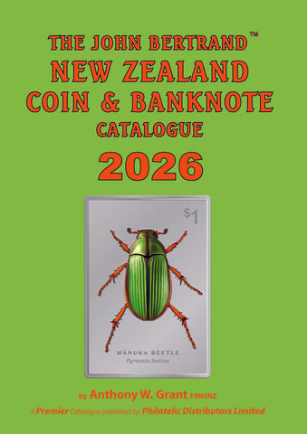 2026 JOHN BERTRAND NZ COIN & BANKNOTE CATALOGUE - SIGNED BY AUTHOR In Stock Now