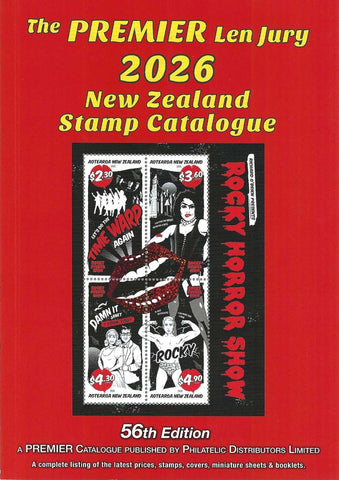 NEW - THE LEN JURY 2026 NEW ZEALAND STAMP CATALOGUE 56th EDITION in colour