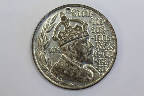 GB KING EDWARD VII 1901 ASCENSION MEDAL BRIGHT METAL