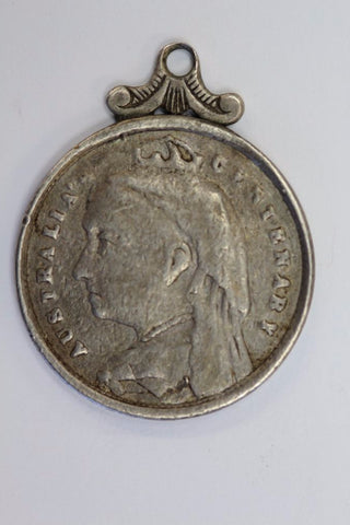 AUSTRALIAN CENTENARY SILVER MEDALLION 1888 VARIETY NOT LISTED