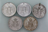 CORONATION GEORGE V 1911 ALUMINIUM MEDALLION  x 5