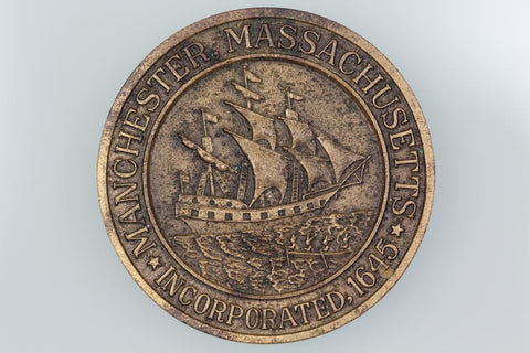 USA MANCHESTER MASSACHUSETTS 345TH ANNIVERSARY OF INCORP MEDAL