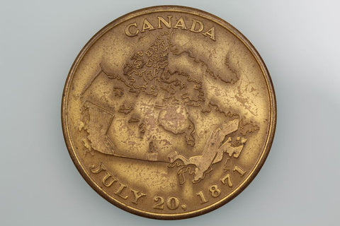 CANADA BRITISH COLUMBIA CENTURY OF CONFEDERATION 1871-1971 MEDAL