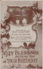 GREETINGS YOUR BIRTHDAY NATAL MORN BLESSINGS REAL PHOTO POSTCARD
