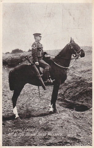 MILITARY COROPRAL[SCOUT] 8TH ROYAL IRISH HUSSARS POSTCARD