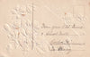 GREETINGS GOOD WISHES FORGET ME NOT FLOWERS EMBOSSED POSTCARD