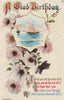 GB A GLAD BIRTHDAY GREETINGS COLOUR POSTCARD
