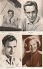 FAMOUS FILM STARS REAL PHOTO POSTCARDS X 8