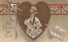 CUPIDS ARROW VALENTINES GREETINGS POSTCARD