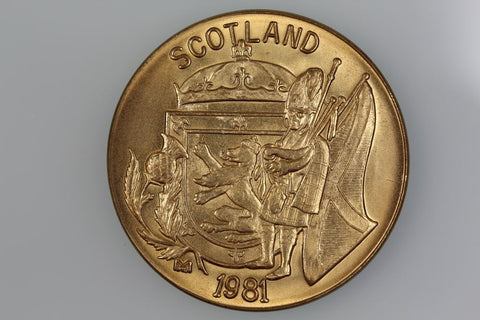 SCOTLAND 1981 CONVENTION OF INTERNATIONAL NUMISMATICS MEDAL