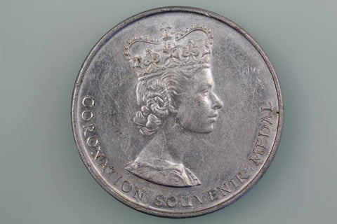 GB ELIZABETH II CORONATION 1953 NATIONAL PLAYING FIELDS MEDAL