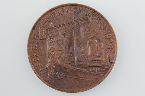 GB BRITISH EMPIRE EXHIBIT WEMBLEY 1924 COMMERCE & INDUSTRY MEDAL