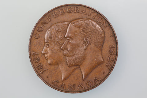 CANADA 1927 60TH ANNIVERSARY CONFEDERATION MEDAL